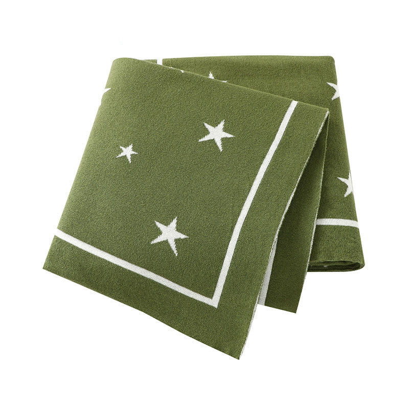Five-pointed Star Jacquard Baby Stroller Blanket: A Must-Have for Your Little One